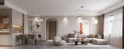 现代客餐厅3D模型下载